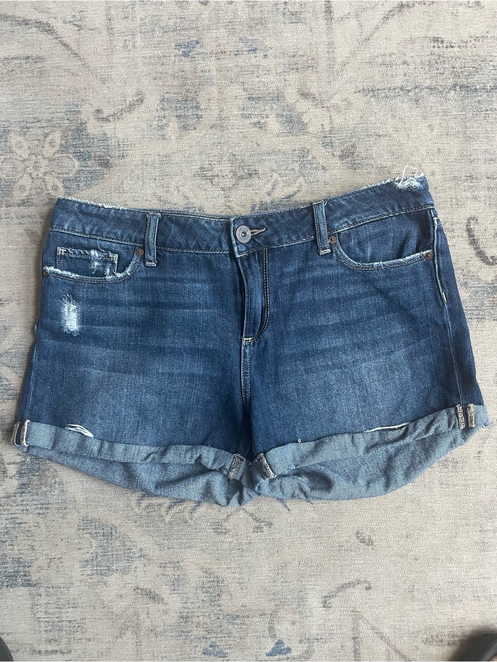 PAIGE Jimmy Jimmy Boyfriend Denim Shorts Dark Wash Size 29